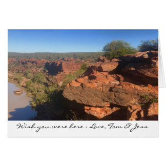 Cartão Hawks Head, Kalbarri, Austrália Ocidental