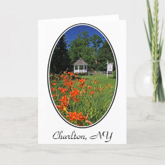 Cartão Hawley Park, Charlton, NY Greeting Card