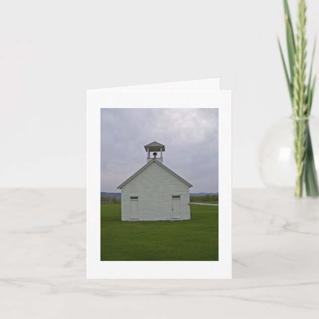 Cartão Hawthorne Schoolhouse, Bridgport, VT (Frente)