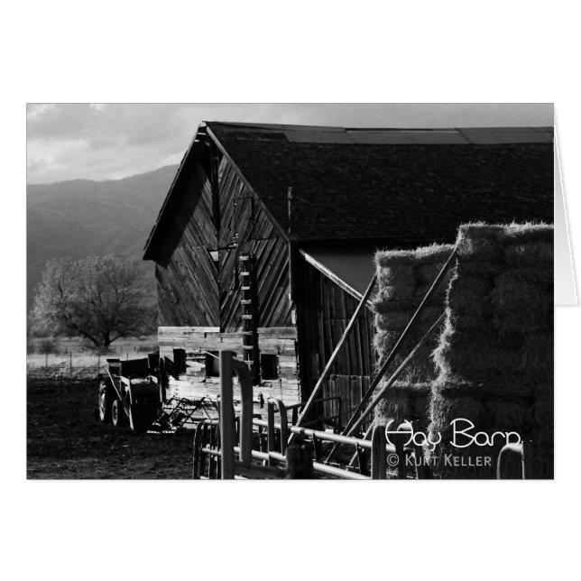 Cartão Hay Barn (Frente Horizontal)