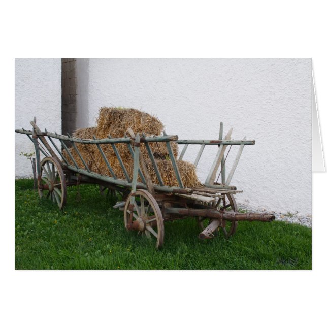 Cartão Hay Cart (Frente Horizontal)