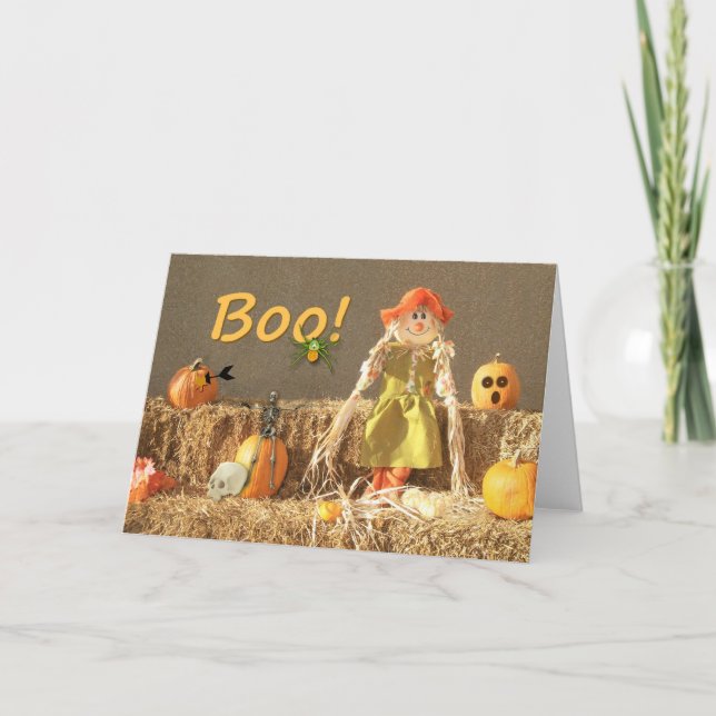 Cartão Hay Girl-Boo Card (Frente)