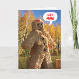 Cartão Hay Man, Feliz Aniversário Cai Aniversário