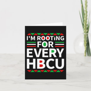 Cartão Hbcu Black History Pride Historic Black College