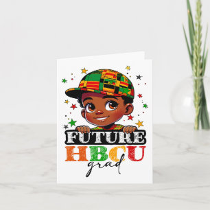 Cartão Hbcu Futuro Formando História Negra Rapazes Gradua