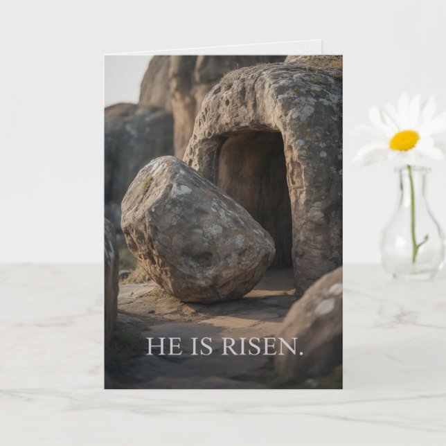 Cartão He Is Risen Easter Bulk Church Greeting Cards (Planta pequena)