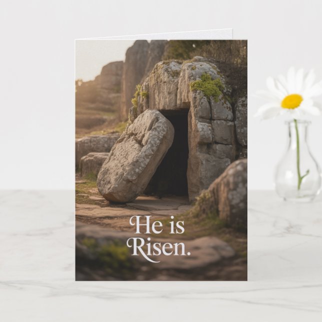 Cartão He Is Risen Easter Bulk Church Greeting Cards (Planta pequena)