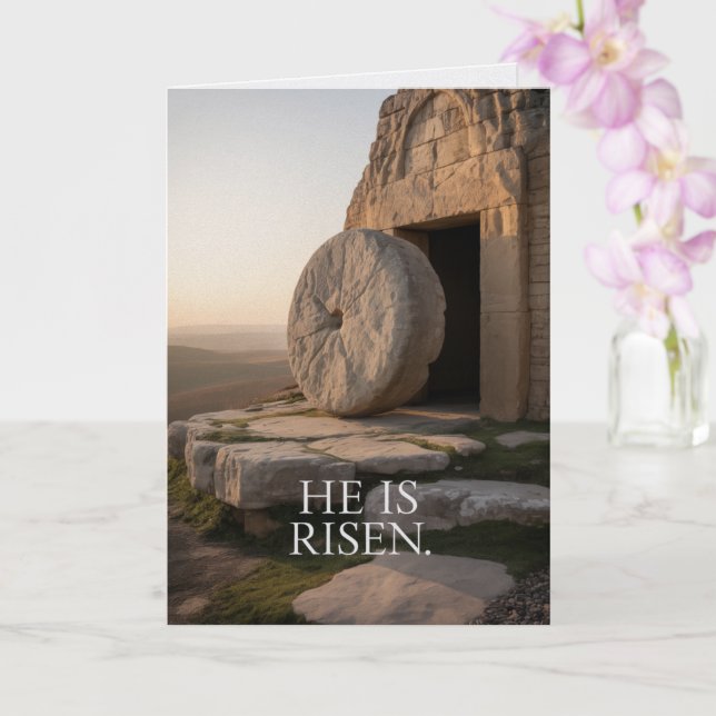 Cartão He Is Risen Easter Bulk Church Greeting Cards (Orquídea)