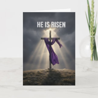 Cartão He is Risen! Easter greeting card