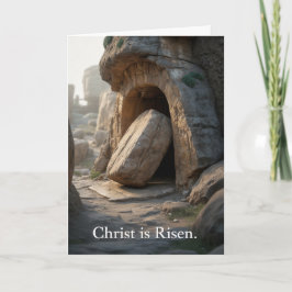 Cartão He Is Risen Empty Tomb Christian Easter