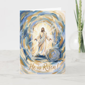 Cartão He Is Risen in Glory Easter Card