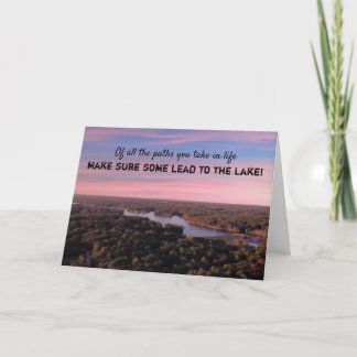 Cartão Head to the Lake Greeting Card