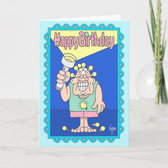 Cartão HEADLIGHTS Birthday Card (Frente)