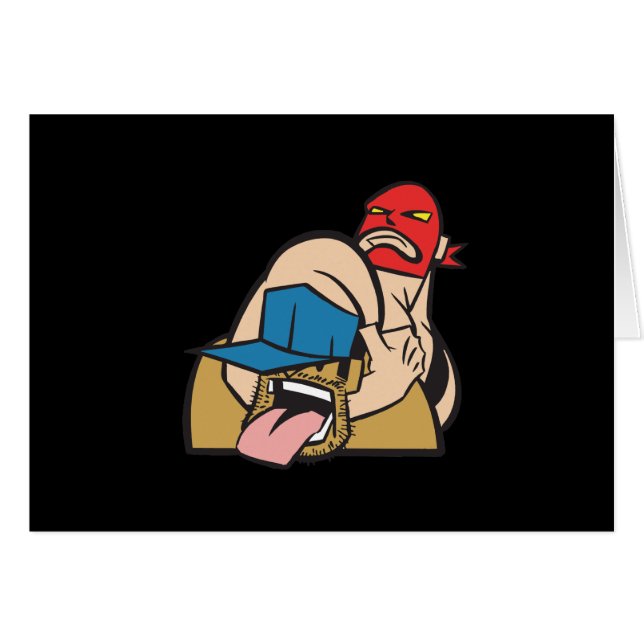 Cartão Headlock (Frente Horizontal)