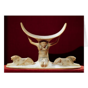 Cartão Headrest com Shu, deus egípcio do ar