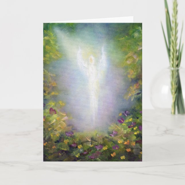 Cartão Healing Angel Fine Art Greeting Card (Frente)
