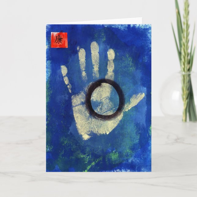 Cartão Health Hand Print (Frente)