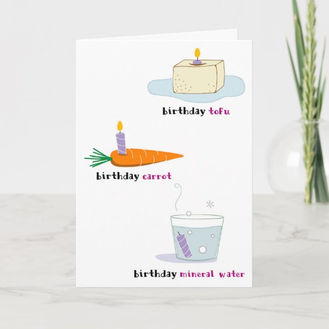 Cartão Healthy Food Birthday Card (Frente)