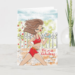 Cartão Healthy Greetings Card (Fit and Fabulous)