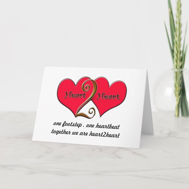 Cartão heart2heart  greeting card (Frente)