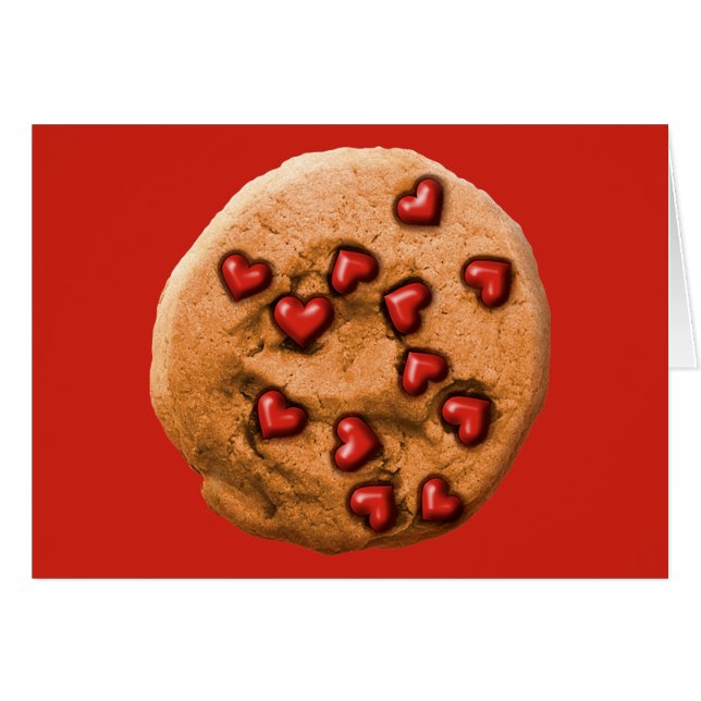 Cartão Heart Chip Cookie (Frente Horizontal)
