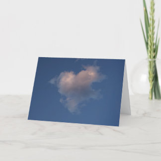 Cartão Heart cloud love card