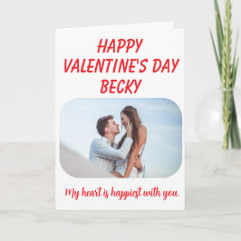 Cartão Heart is Happiest - Valentine's Day