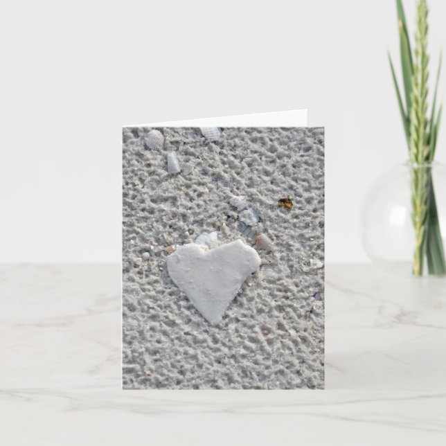 Cartão Heart Shell Blank Note Card (Frente)