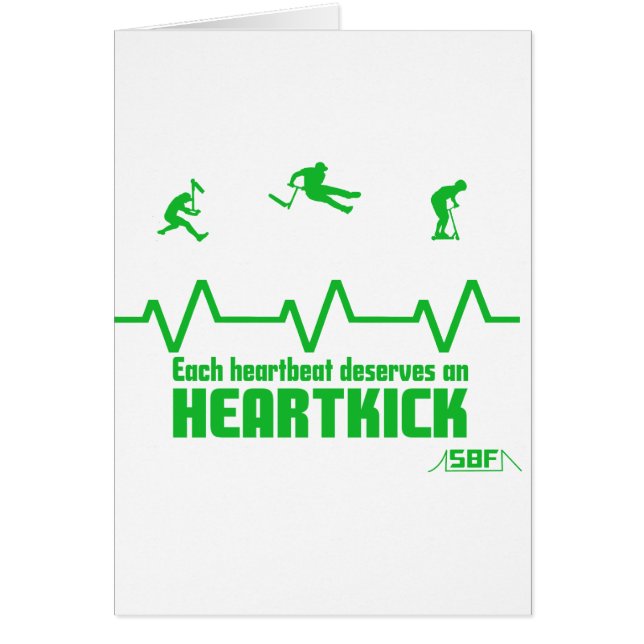 Cartão heartbeat "scooter" (Frente)