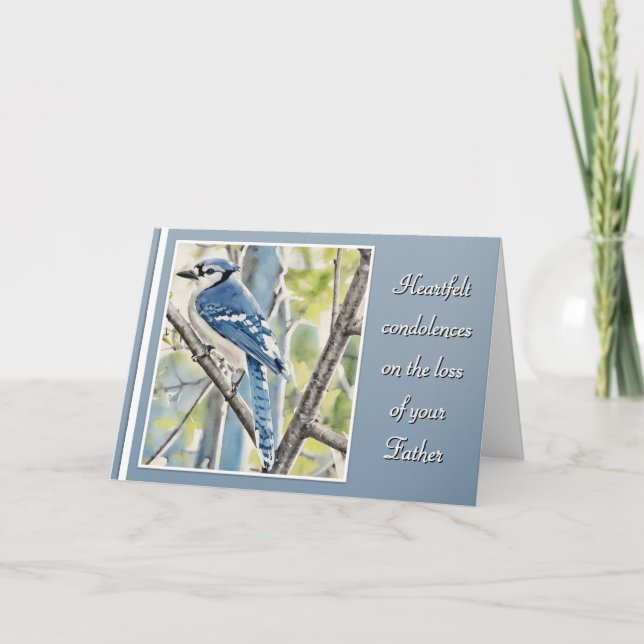 Cartão Heartfelt Condolences on the Loss of Your Father  (Frente)