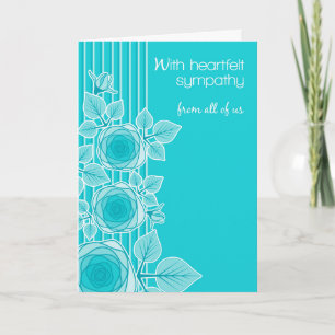 Cartão Heartfelt Sympathy from Group Business or Personal