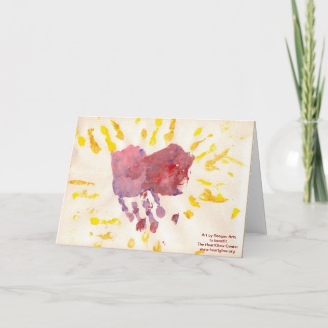 Cartão "HeartGlow" by Raegan Aria Greeting Card (Frente)