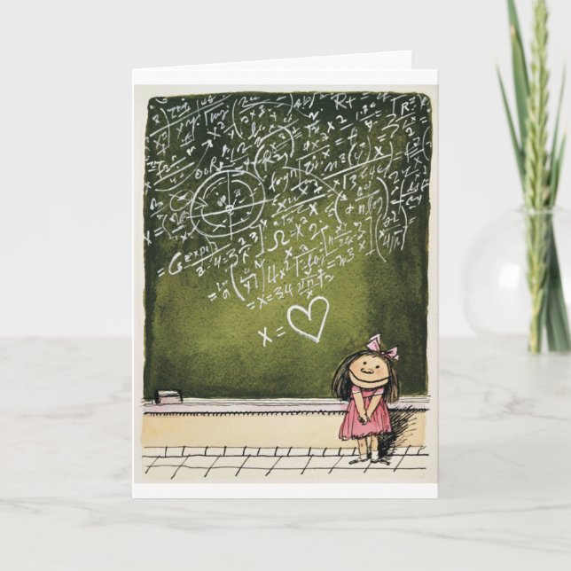 Cartão Hearts & Math (Frente)