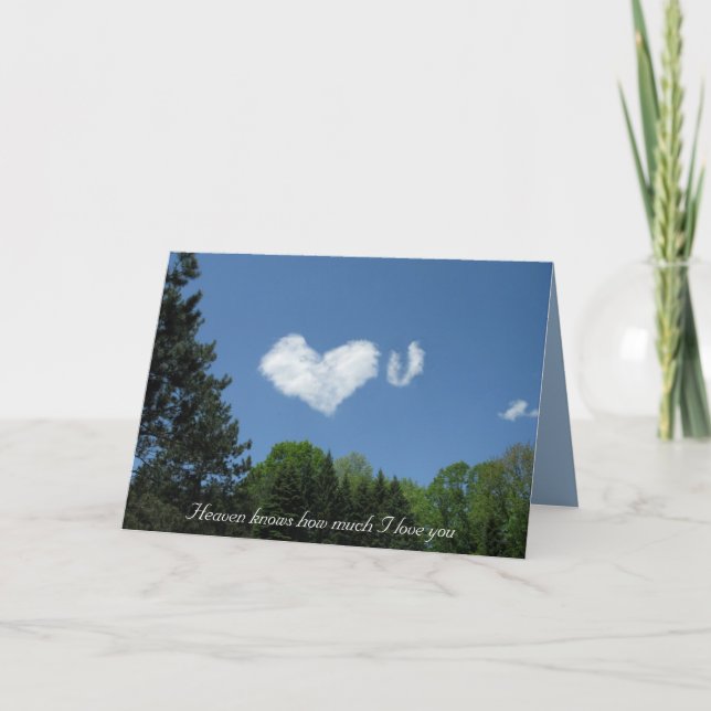 Cartão Heaven knows how much I love you (Frente)