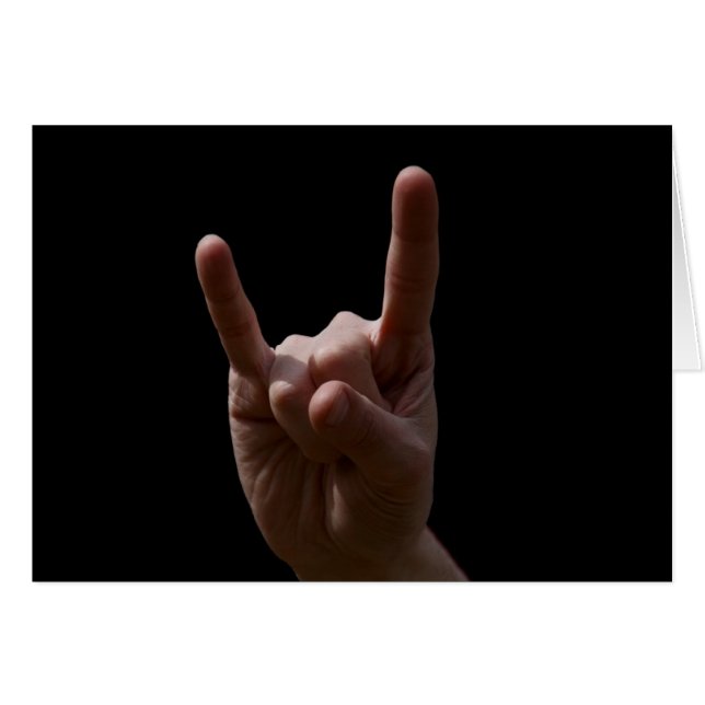 Cartão heavy metal (Frente Horizontal)