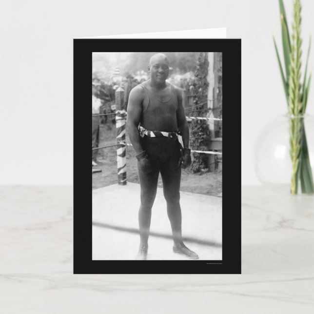 Cartão Heavyweight Boxing Champion Jack Johnson 1912 (Frente)