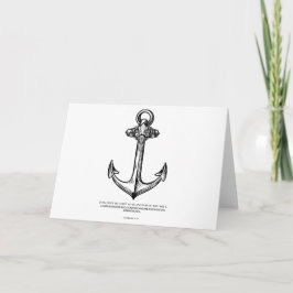 Cartão Hebraico 6:19 - Âncora da minha alma.