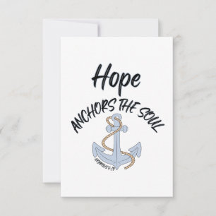 Cartão Hebraico 6:19 Bíblia KJV Saudação Versa