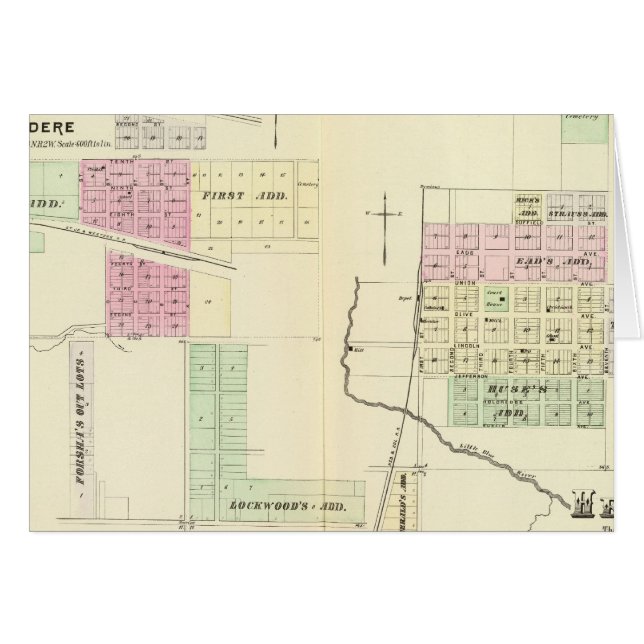 Cartão Hebron, Nebraska (Frente Horizontal)