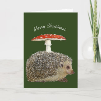 Cartão Hedgehog de Natal