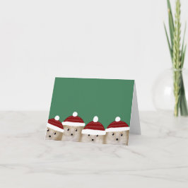 Cartão Hedgehogs Winter Greeting Card