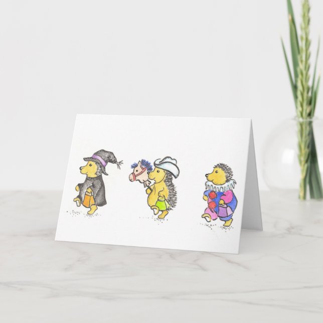 cartão Hedgie Halloween (Frente)