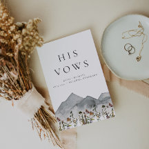 HEIDI Boho Mountain Wildflower seus votos de casam