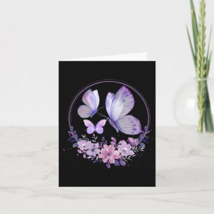 Cartão Heimerheimer Pansor Floral Púrpura Demência Heimer