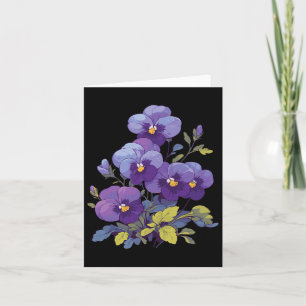Cartão Heimerheimer Viola Floral Pansy Dementi Heimerheim