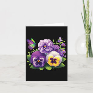 Cartão Heimerheimer Viola Floral Pansy Dementi Heimerheim