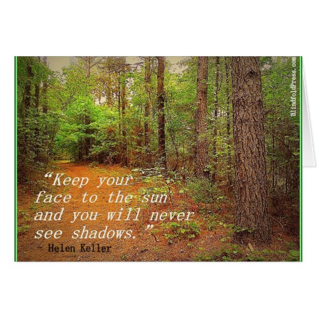 Cartão Helen Keller #3 (Frente Horizontal)