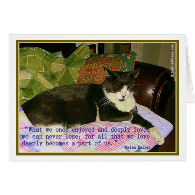 Cartão Helen Keller nº 4 (Frente Horizontal)