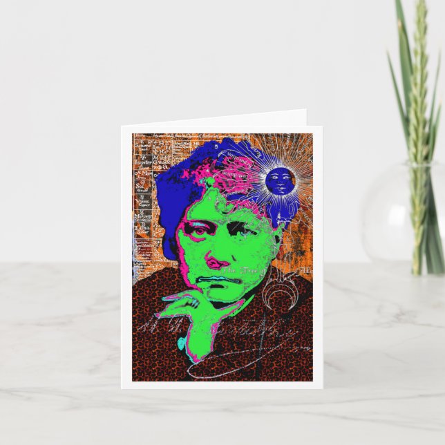 Cartão Helena Blavatsky Theosophy Occult Esoteric New Age (Frente)