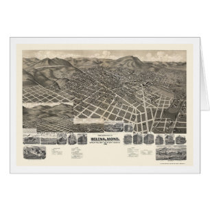 Cartão Helena, mapa panorâmico da TA - 1890